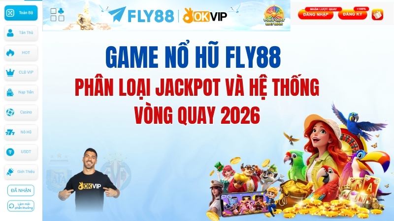 Game nổ hũ FLY88: Phân loại Jackpot và hệ thống vòng quay 2026